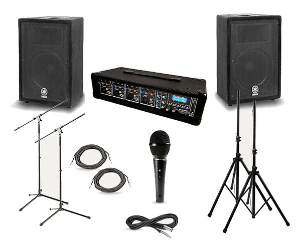 PA/Sound System: 4 Channel Mixer Setup